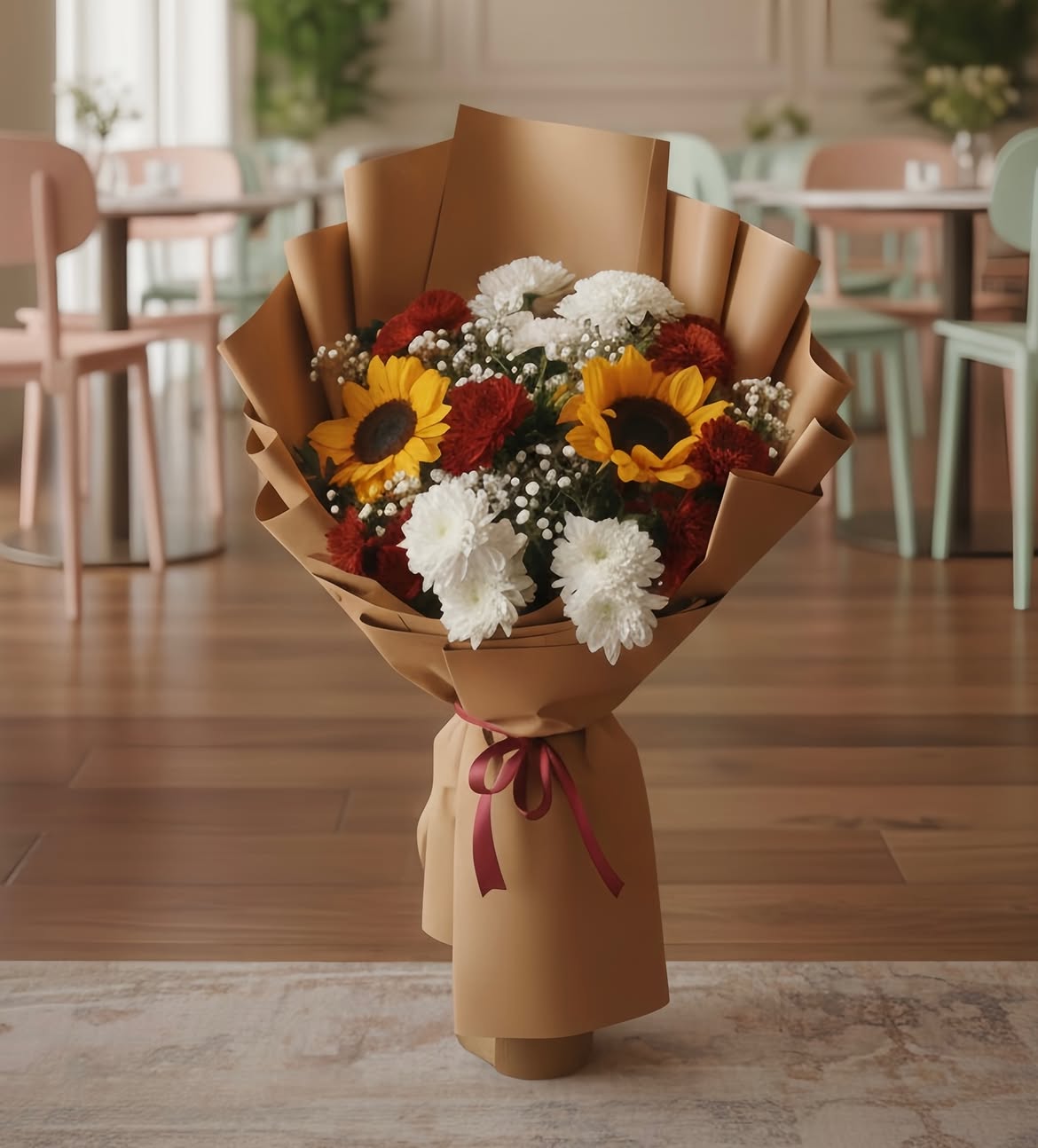 Sunflower & White
