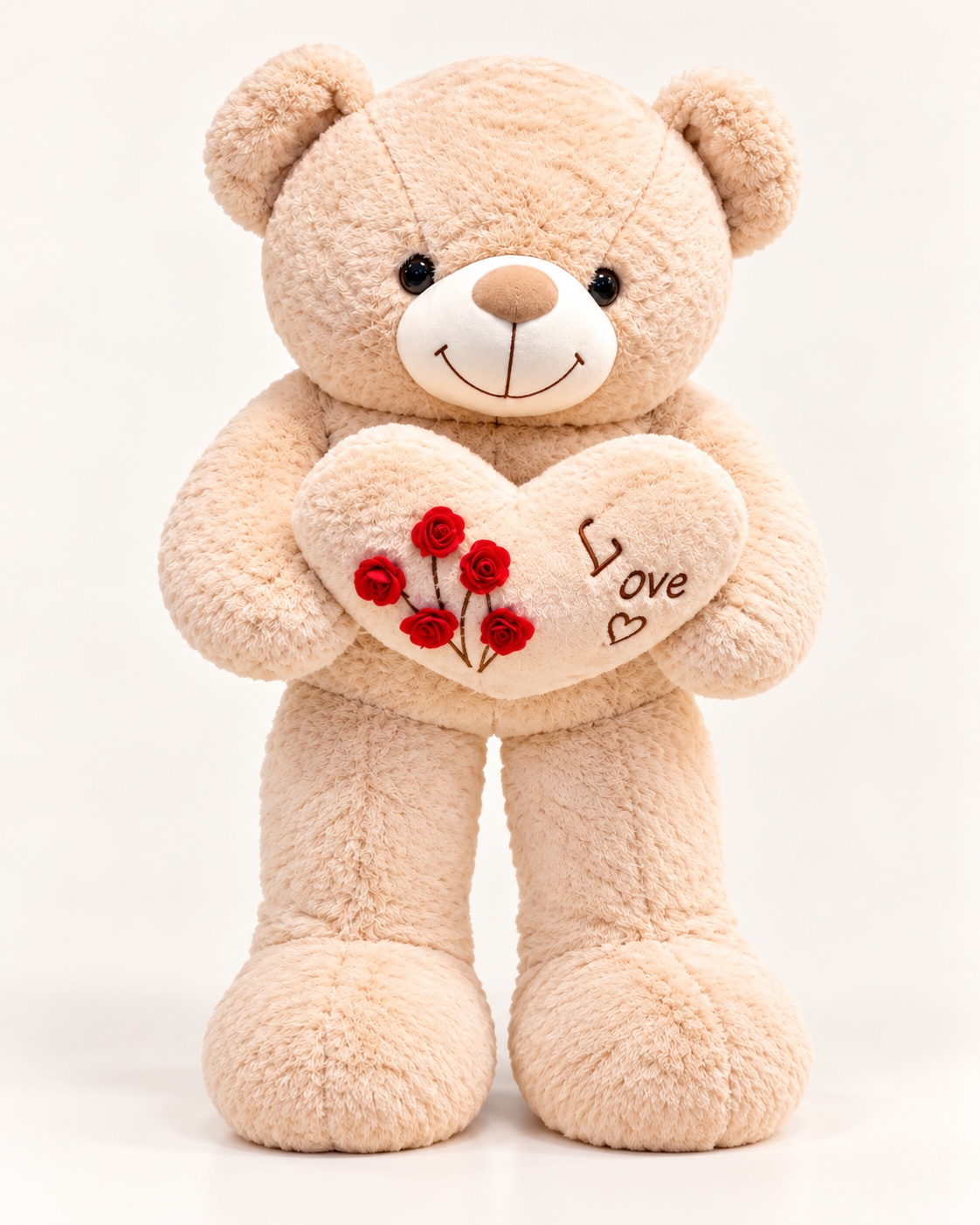 Blushing Love Teddy Bear (Beige color)