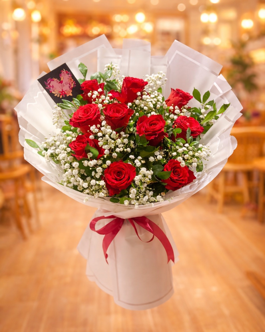 Pure heart bouquet